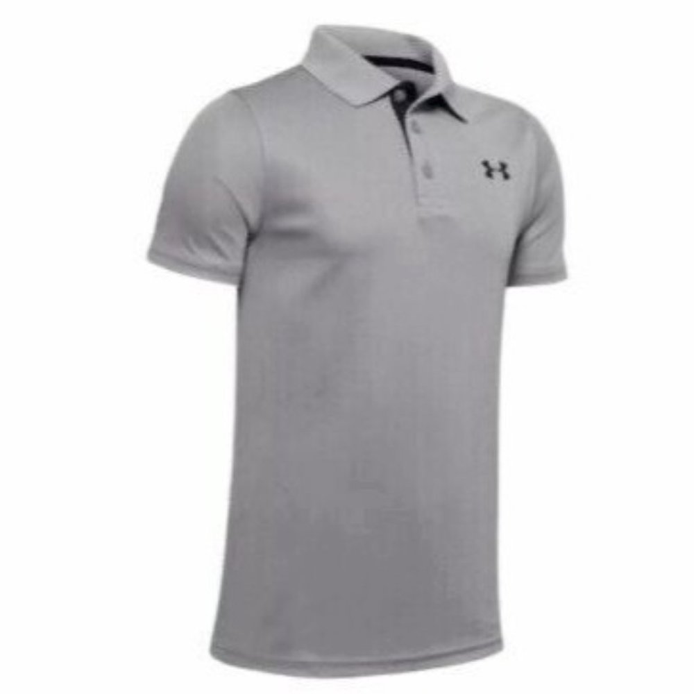 New Under Armour DFO PERFOMANCE Polo Junior Grey Size Youth Medium 1350176 NWT